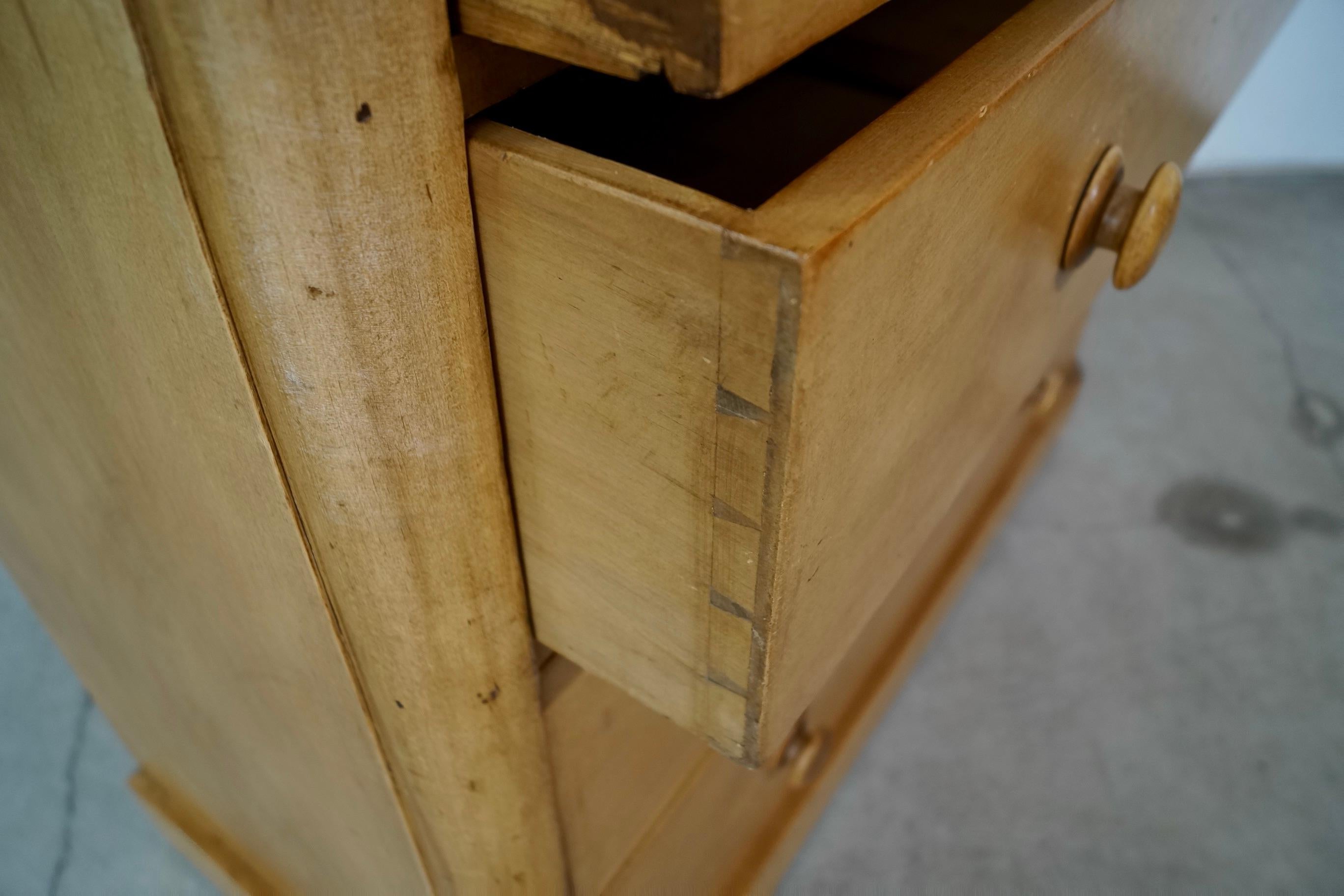 1800's Rustic Solid English Pine Dresser For Sale 13