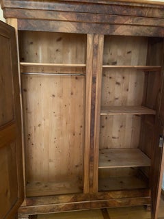 1800s Rustic Walnut Armoire, Restored