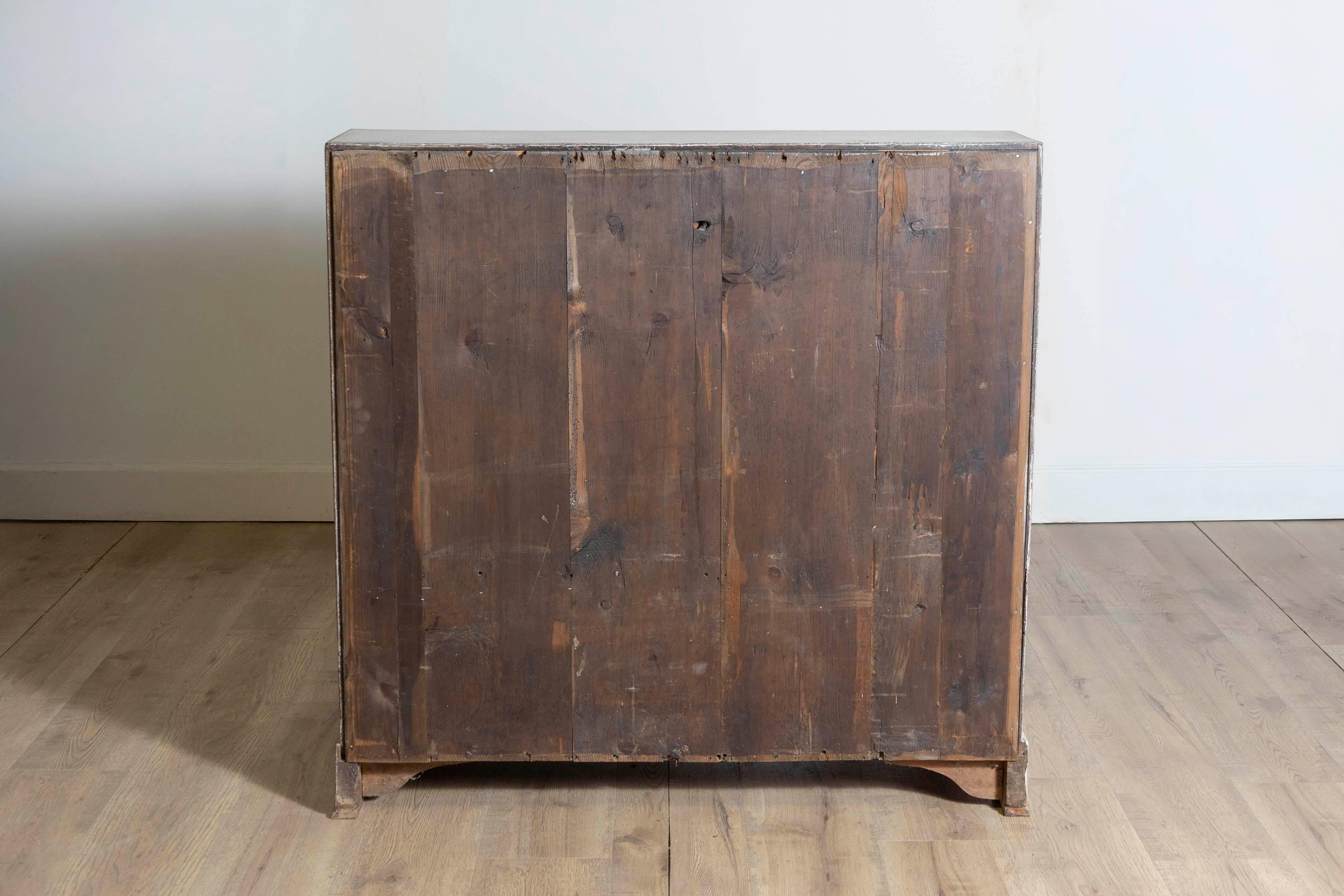 1800s Scandinavian Light Painted Slant-Front Secretary with Multiple Drawers 3