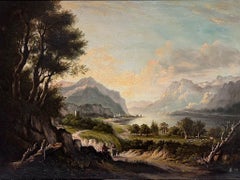 Grandes figurines et animaux des Highlands écossais Majestic Mountains & Loch
