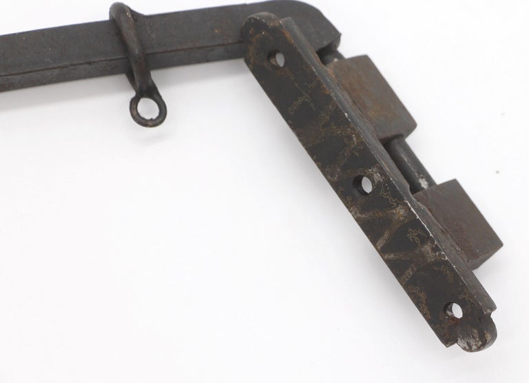 1800s Set Wrought Iron Original Gothic Swing Curtain Rods For Sale at ...