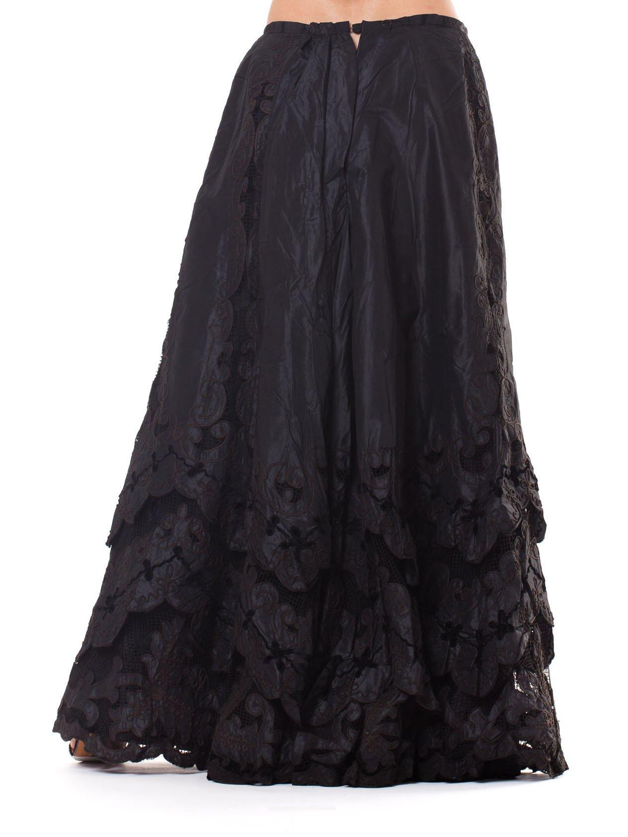 victorian black skirt