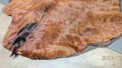 Victorian Sleigh Lap Blanket, Horsehide with Wool Lining, 1860, USA