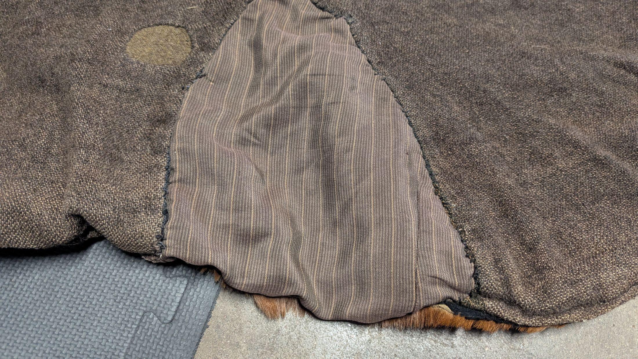 Pelle animale Coperta da giro con slitta del 1800 in vendita