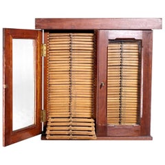 Used 1800s Specimen Cabinet, 74 Draws
