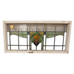 Antique 1800s Stained Glass Window
