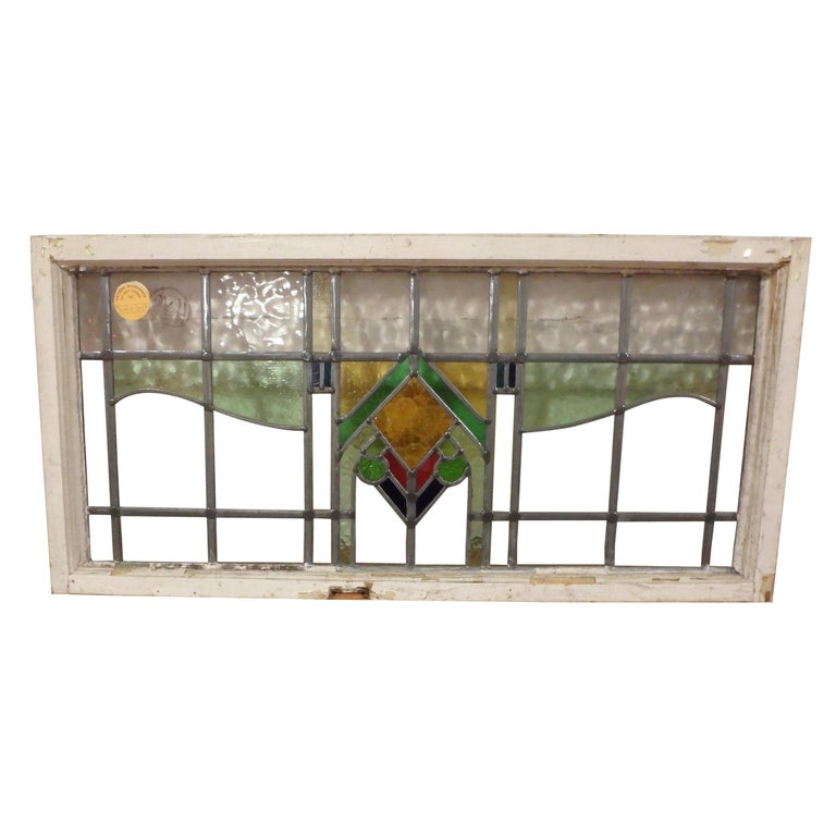 1800s Stained Glass Window For Sale at 1stDibs