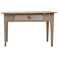 1800s Swedish Gustavian Folk Art Table / Desk