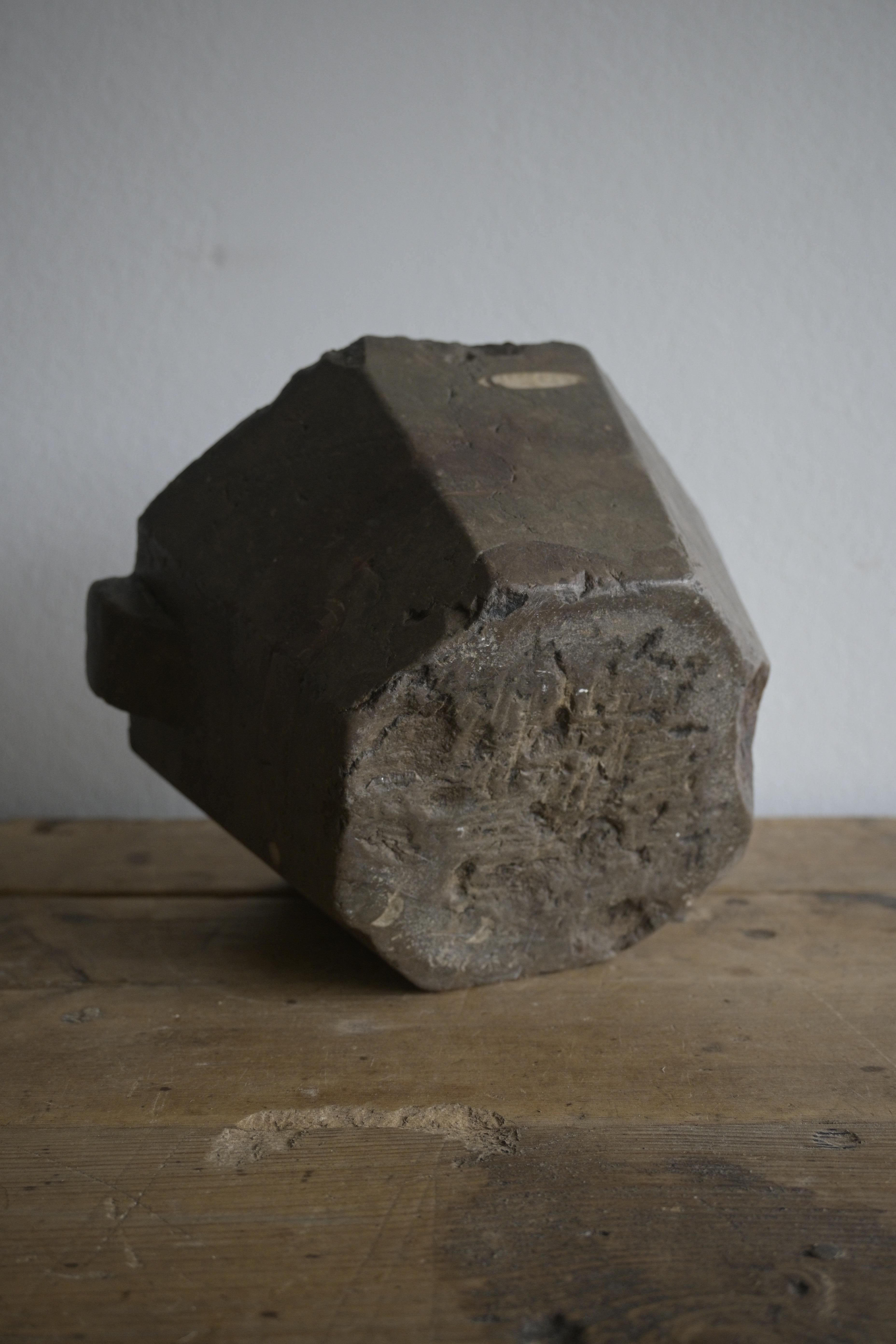 Schwedische Mörser aus Öland-Kalkstein aus den 1800er Jahren im Angebot 1