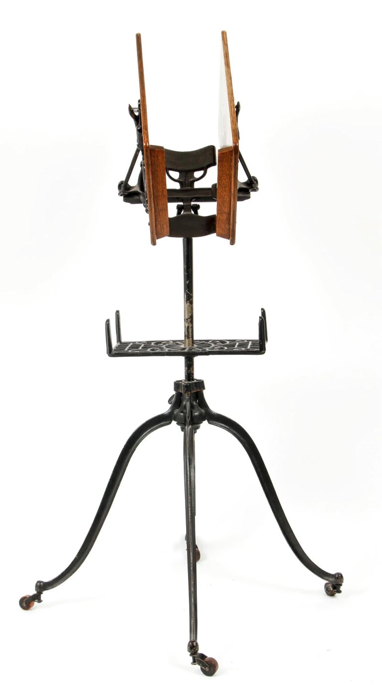 1800s Victorian Book Stand Reticulated For Sale at 1stDibs