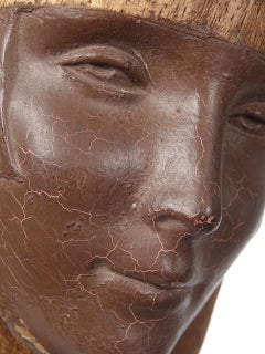 La più bella testa di legno dei fabbricanti di parrucche del 1800