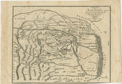 1802 German Map of Kashmir and Surrounding Regions by Weimar, Based on Gentil