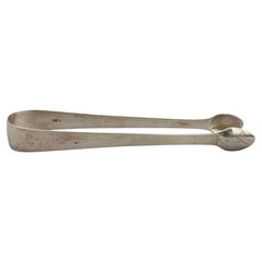 1802 London Sterling Silver Sugar Tongs by Samuel Hougham