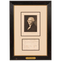 1802 Thomas Jefferson Signed Presidential Document Collage