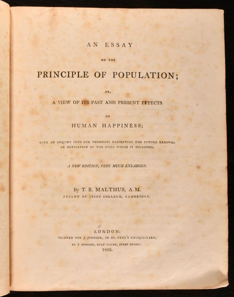 The important and heavily revised second edition of Thomas Robert Malthus's discussion of the problems of a growing human population.

First published in 1798, this is the substantially revised, enlarged and re-written second edition of Malthus's