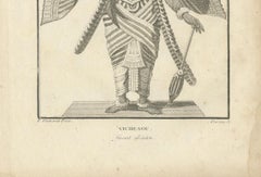 1806 Engraving: Vishnu's Divine Majesty in Hindu Iconography