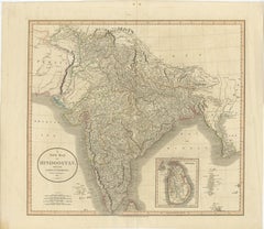 1806 John Cary Map of Hindoostan – Detailed British Cartography of India