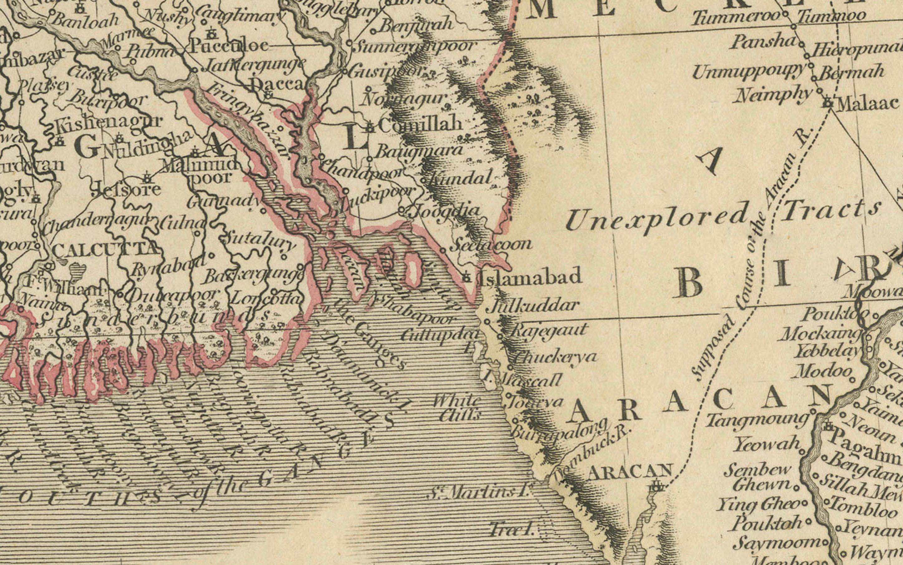 1806 John Cary's Karte von Hindoostan - Detaillierte britische Kartographie von Indien (Frühes 19. Jahrhundert) im Angebot