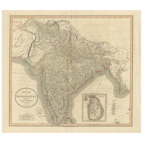 1806 John Cary Map of Hindoostan – Detailed British Cartography of India