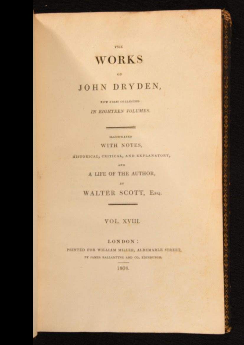 1808 The Works of John Dryden For Sale 5