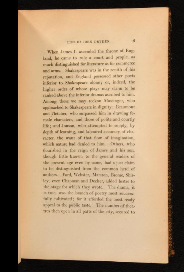 Early 19th Century 1808 The Works of John Dryden For Sale