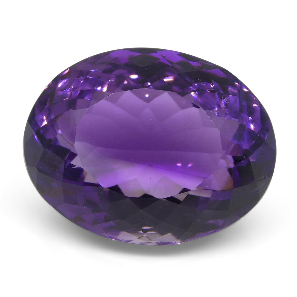 18.09 ct Oval Amethyst In New Condition For Sale In Toronto, Ontario