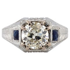 18K Men's 1.80 Carat Diamond Ring GIA