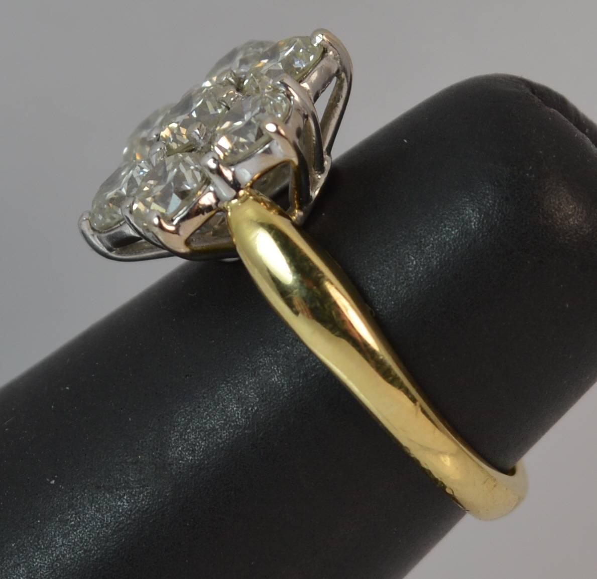 Diamond 18 Carat Gold Daisy Cluster Ring 5