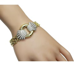 1.80ct Diamond Two Tone Gold Bracelet