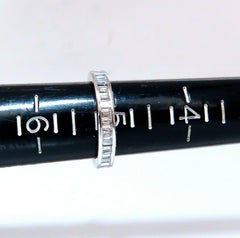 1.80 Carat Natural Baguette Diamonds Eternity Ring 14 Karat Band