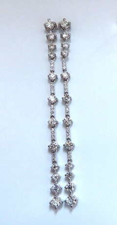 1.80ct Natural Diamonds Dangle Earrings 14kt**