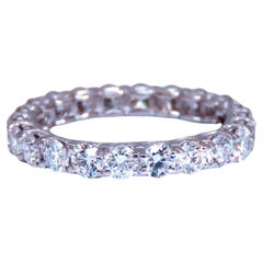 1.80ct Natural Round Diamonds Eternity Ring Sharing Prong G/Vs 14kt gold.