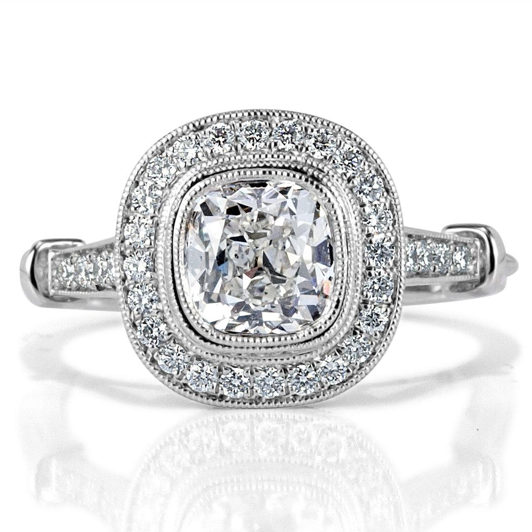 1.80ct Old Mine Cut Diamond Engagement Ring