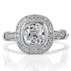 1.80ct Old Mine Cut Diamond Engagement Ring
