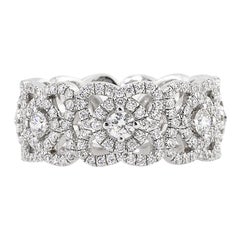 1.80ct Round Brilliant Cut Diamond Eternity Band in 18k White Gold