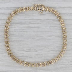 1.80ctw Champagne Diamond 10k Yellow Gold 7" Tennis Bracelet
