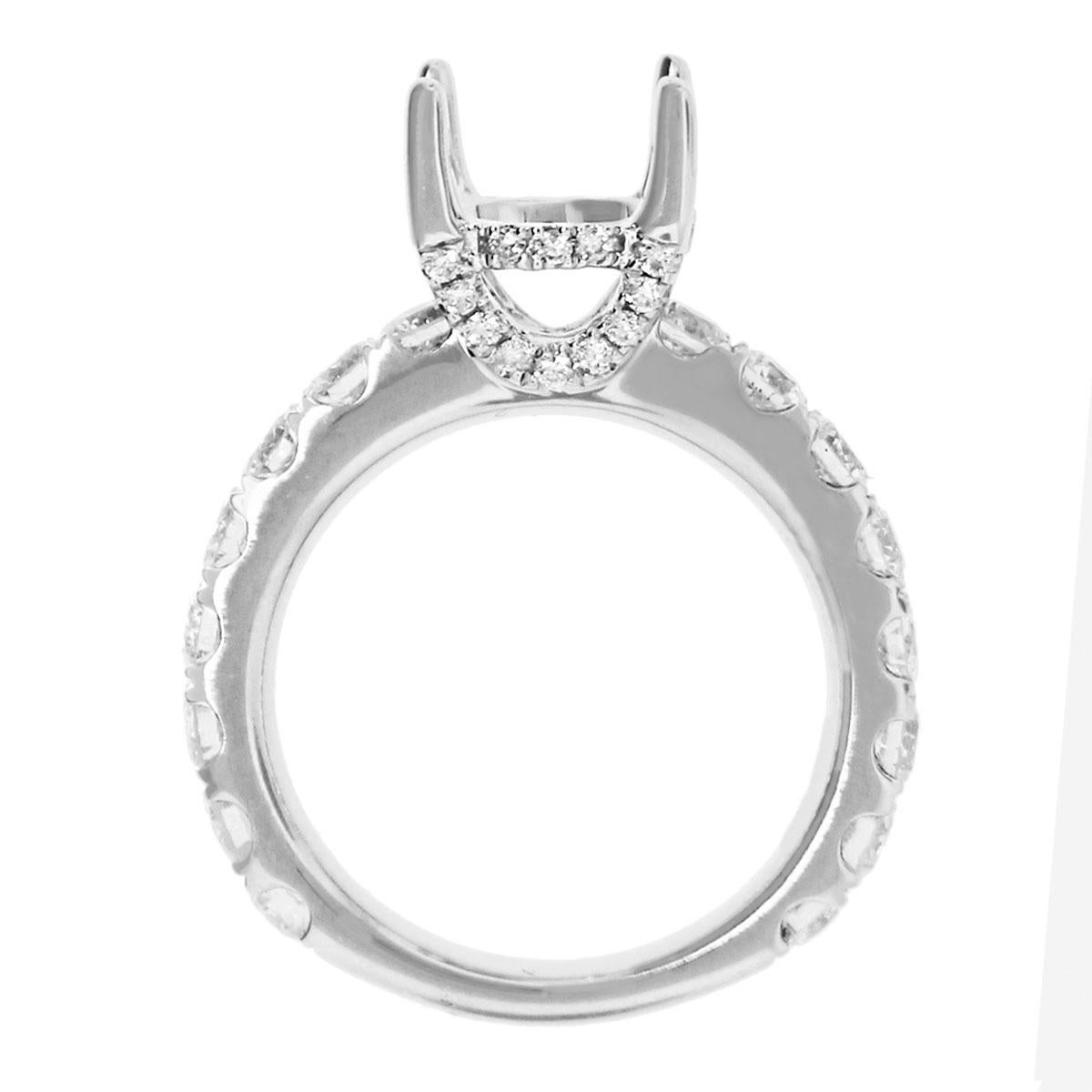 Material: 18k White Gold
Diamond Details: Approximately 1.81ctw round brilliant diamonds. Diamonds are G/H in color and Si1 in clarity.
Ring Size: 6.5 (can be sized)
Total Weight: 6.6g (4.2dwt)
Measurements: 0.80