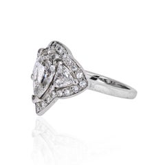 1.81 Carat GIA Pear Shape Diamond Engagement Ring