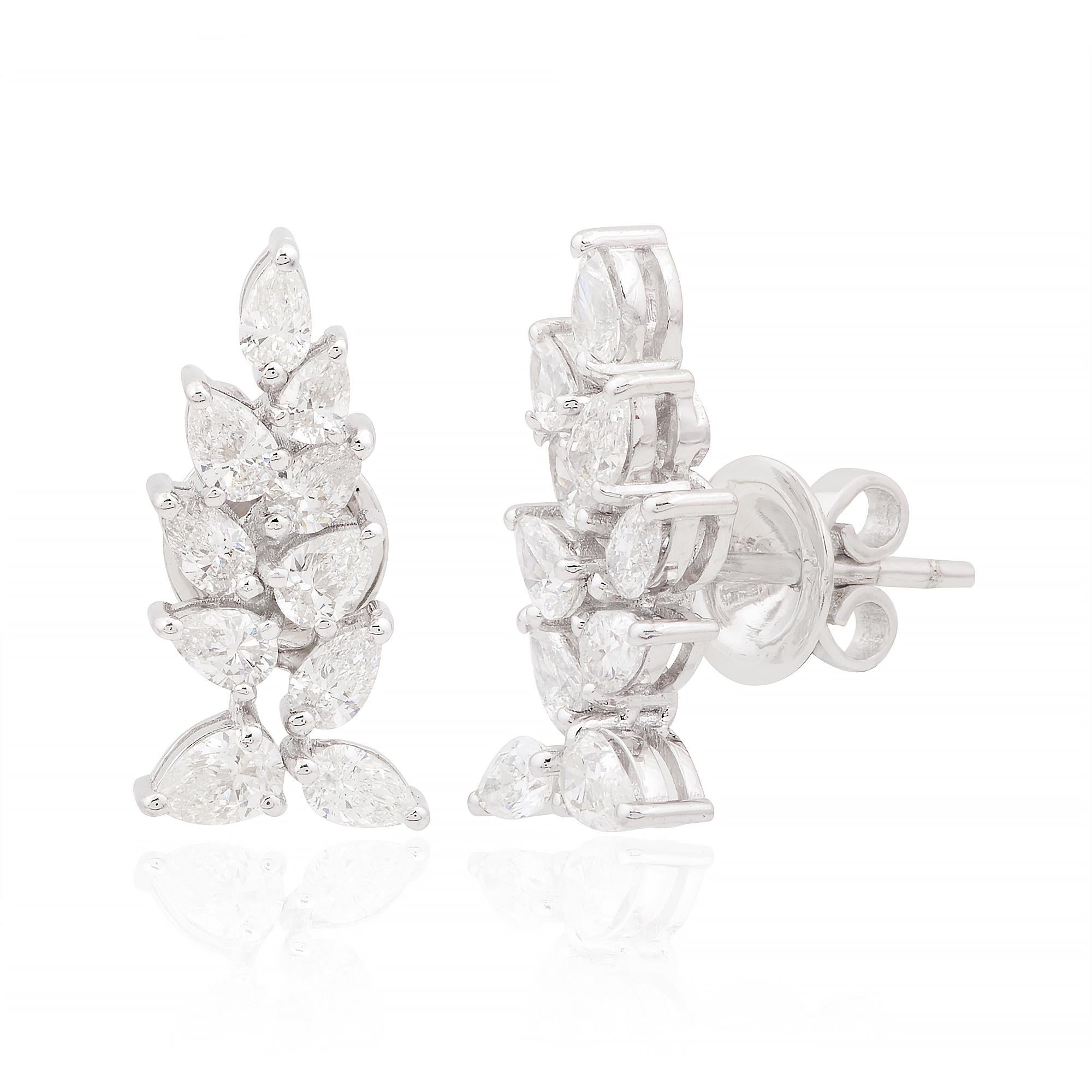Artikel-Code :- SEE-1888
Bruttogewicht :- 4.80 gm
18k Weißgold Gewicht :- 4,44 gm
Gewicht des Diamanten :- 1.81 Karat. ( DURCHSCHNITTLICHE DIAMANT-REINHEIT SI1-SI2 & FARBE H-I )
Ohrringe Größe :- ca. 19 mm.
✦