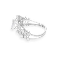1,81 Karat SI/H Marquise Birnenförmiger Diamantring aus 14 Karat Weißgold Schmuck