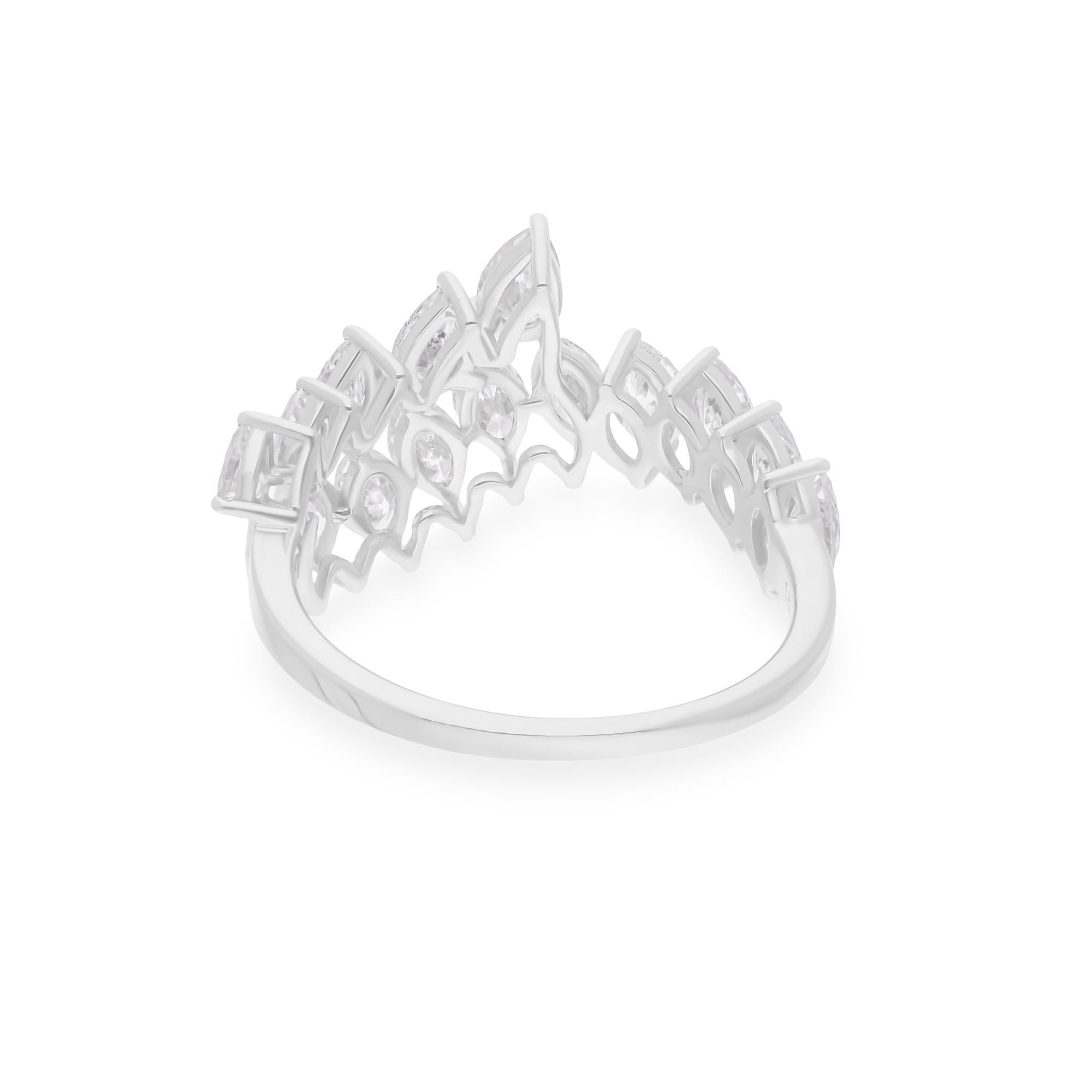 Cast from 14-karat gold, these exquisite ring is handset with 1.81 carats of sparkling diamonds.

FOLLOW SPECTRUM JEWELS storefront to view the latest collection & exclusive pieces. Spectrum Jewels is proudly rated as a Top Seller on 1stdibs with 5