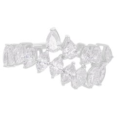 1.81 Carat SI/H Pear Marquise Diamond Ring 18 Karat White Gold Jewelry