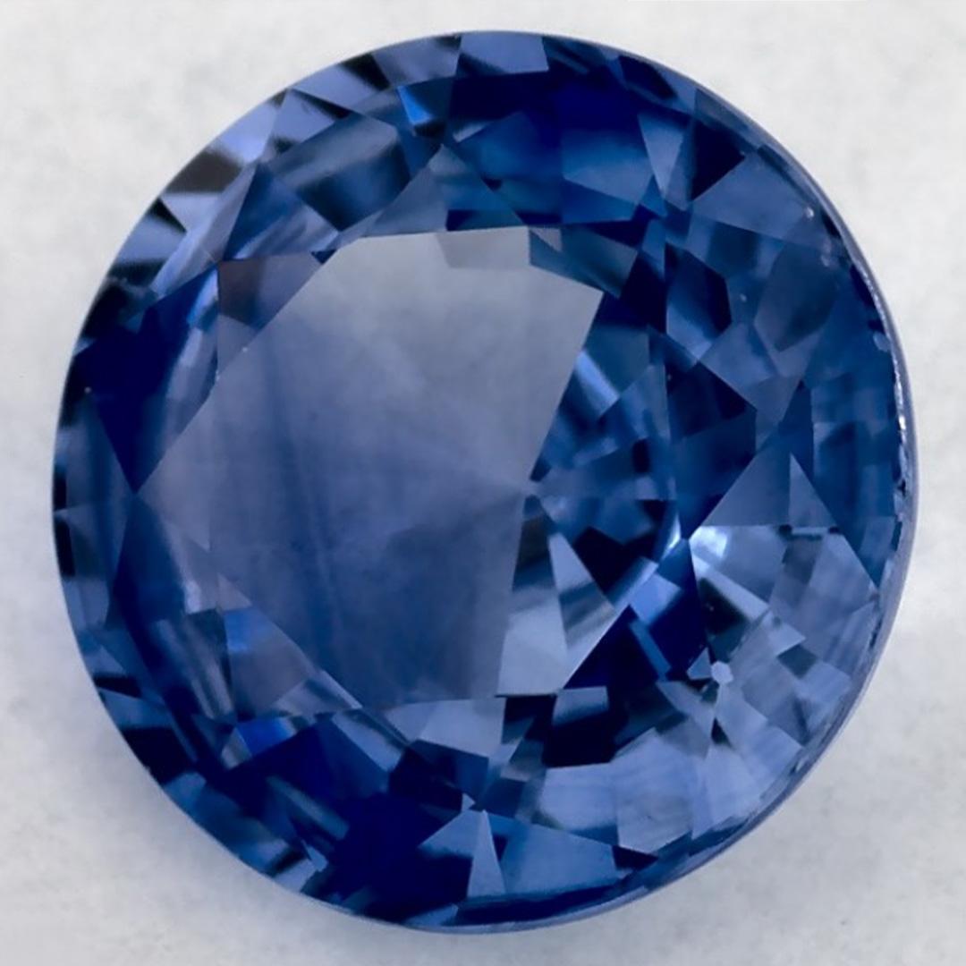 Taglio rotondo 1.81 carati di zaffiro blu rotondo sfuso in vendita