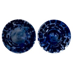 1.81 Ct Blue Sapphire Round Loose Gemstone
