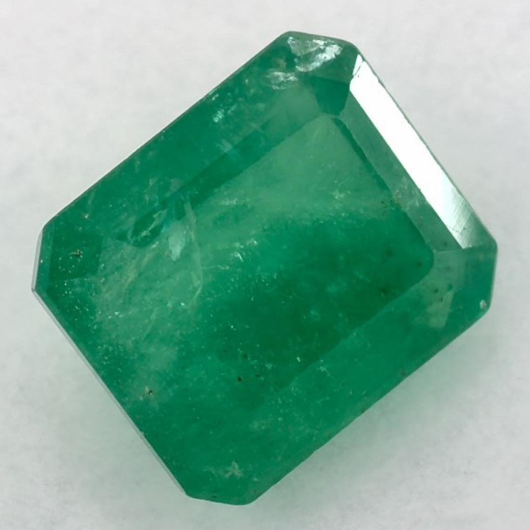 1.81 qt Esmeralda talla octágono Gema suelta Corte octogonal