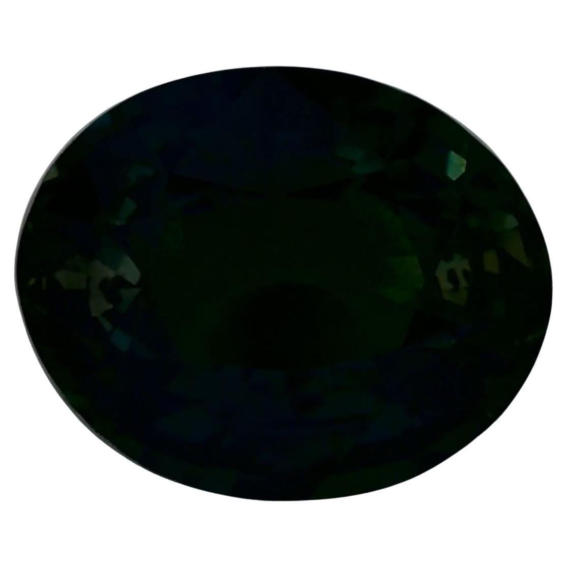 1.81 Ct Green Sapphire Oval Loose Gemstone