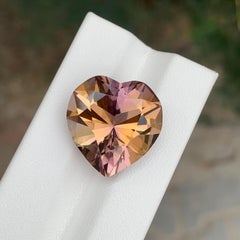 18.10 Carat Natural Loose Ametrine Heart Shape Gemstone