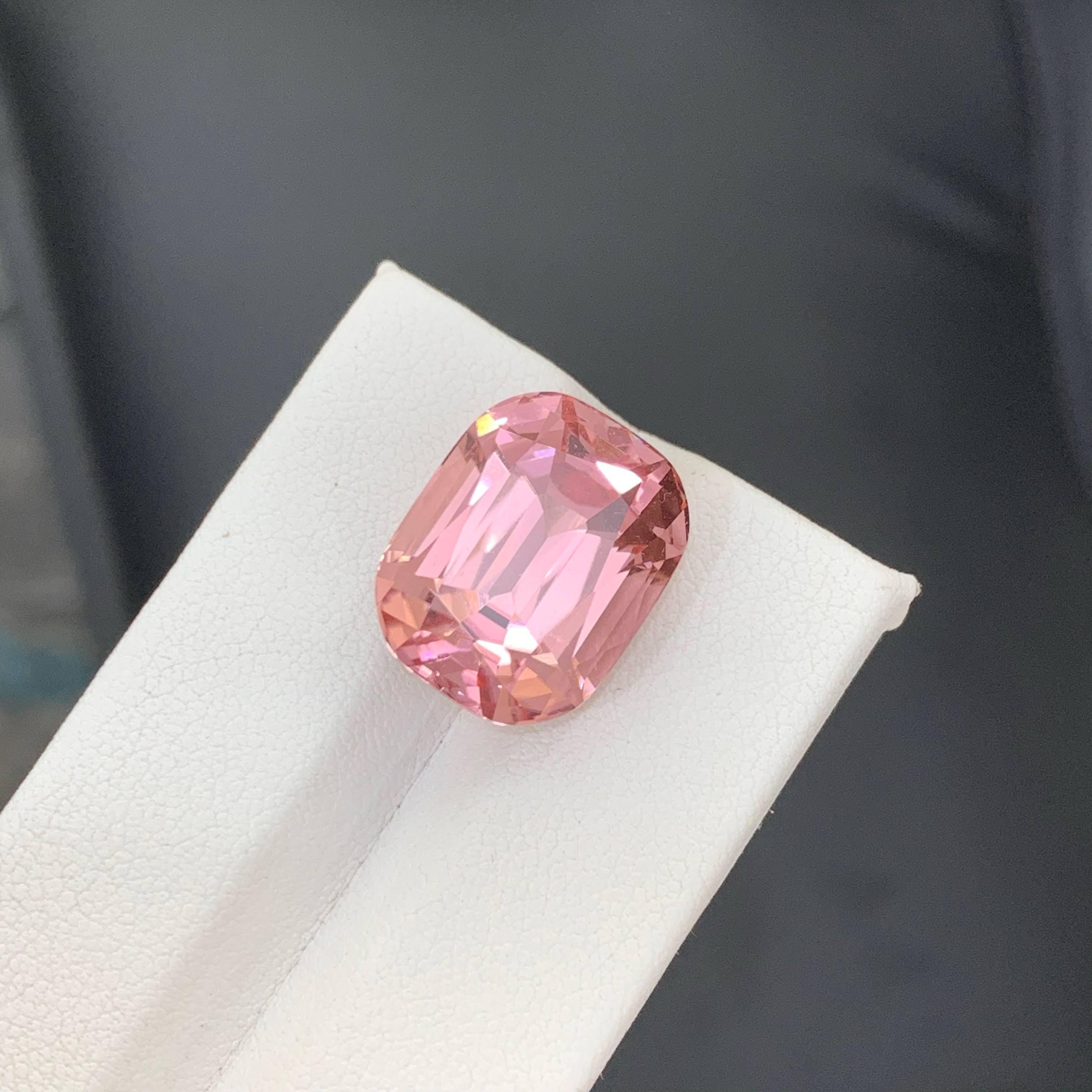 18.10 Carat Natural Loose Baby Pink Tourmaline Stone Cushion Cut Afghan Gemstone (pierre précieuse afghane) en vente 4