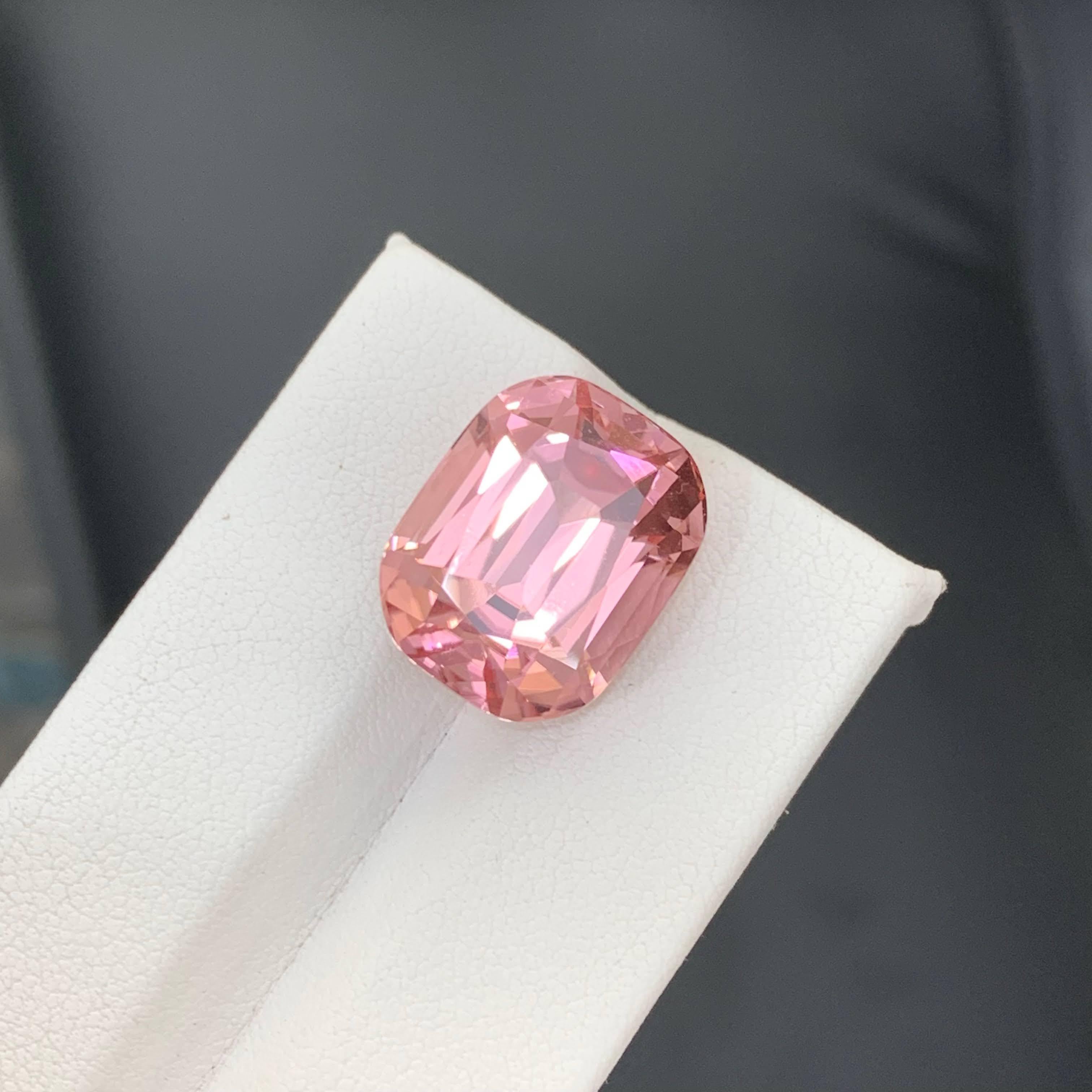 18.10 Carat Natural Loose Baby Pink Tourmaline Stone Cushion Cut Afghan Gemstone (pierre précieuse afghane) en vente 5
