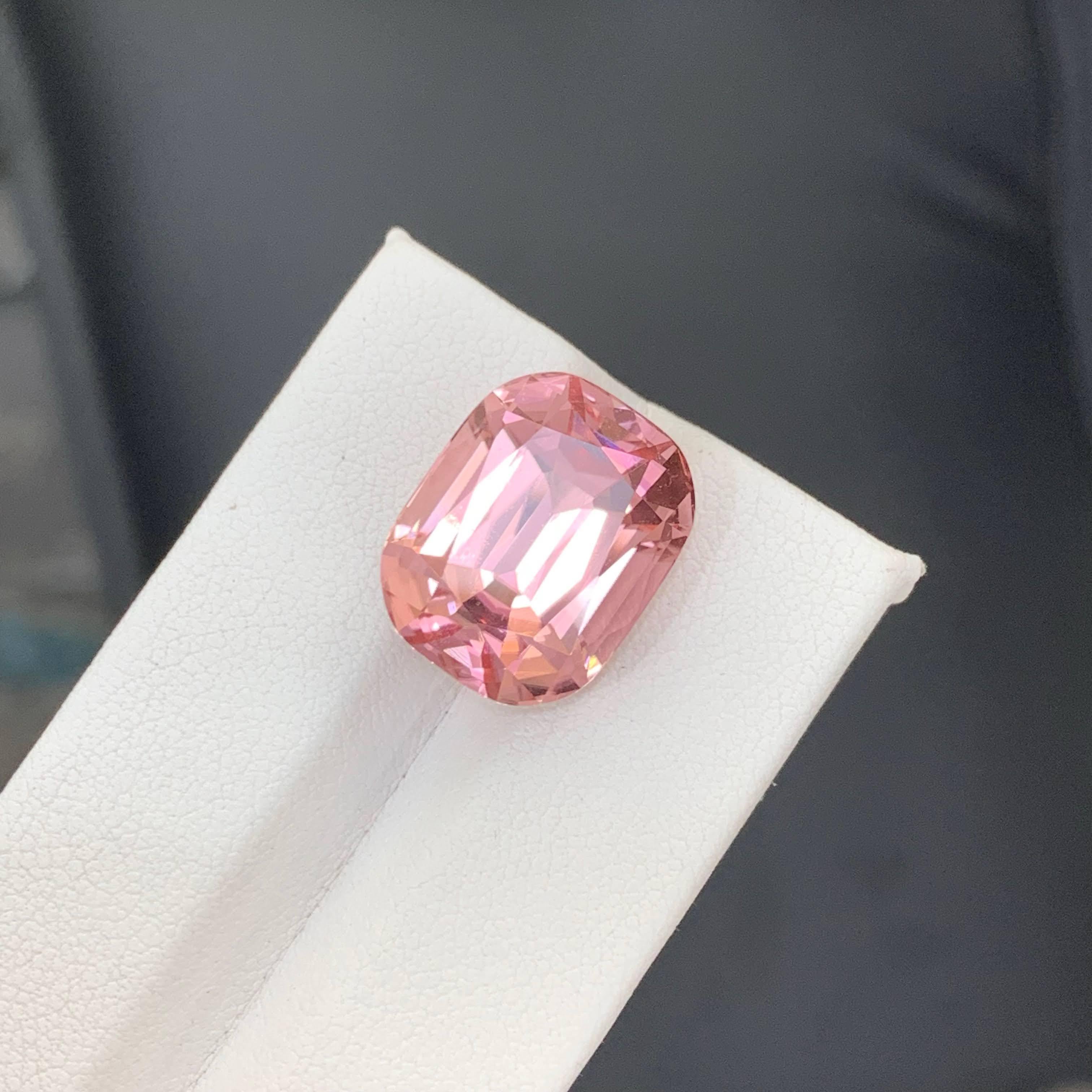 18.10 Carat Natural Loose Baby Pink Tourmaline Stone Cushion Cut Afghan Gemstone (pierre précieuse afghane) en vente 3